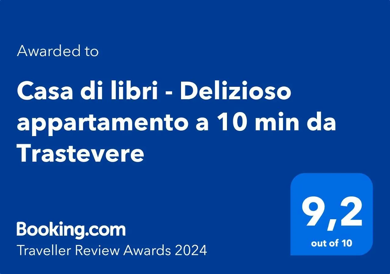 Casa Di Libri - Delizioso Appartamento A 10 Min Da Trastevere Rome Italy